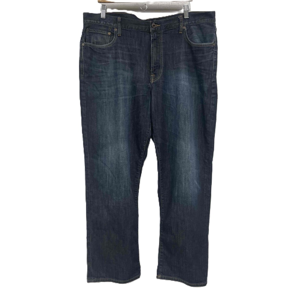 Lucky Brand Medium Wash 181 Relaxed Straight Jeans Candiani Denim Italy W40‎ L30